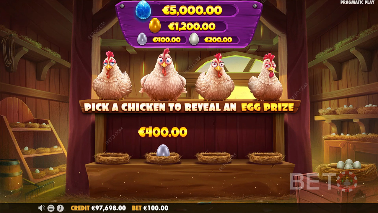 Bonusfunksjoner forklart i Chicken Chase av Pragmatic Play