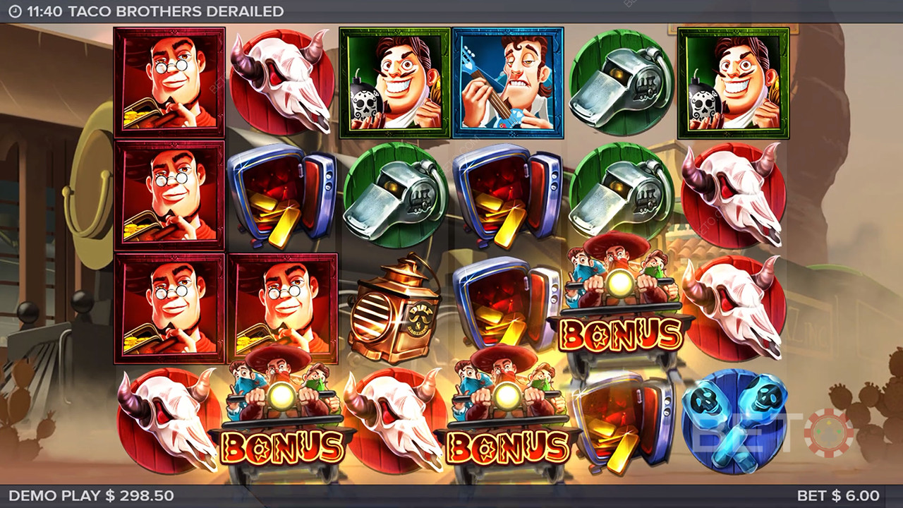 Taco Brothers Derailed Anmeldelse av BETO Slots