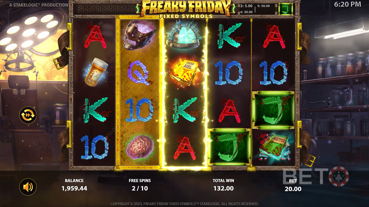 Freaky Friday Faste symboler Anmeldelse av BETO Slots