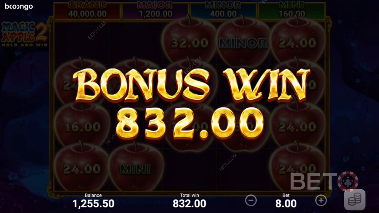 Vinn 5 133 ganger innsatsen din i Magic Apple 2 Video Slot!