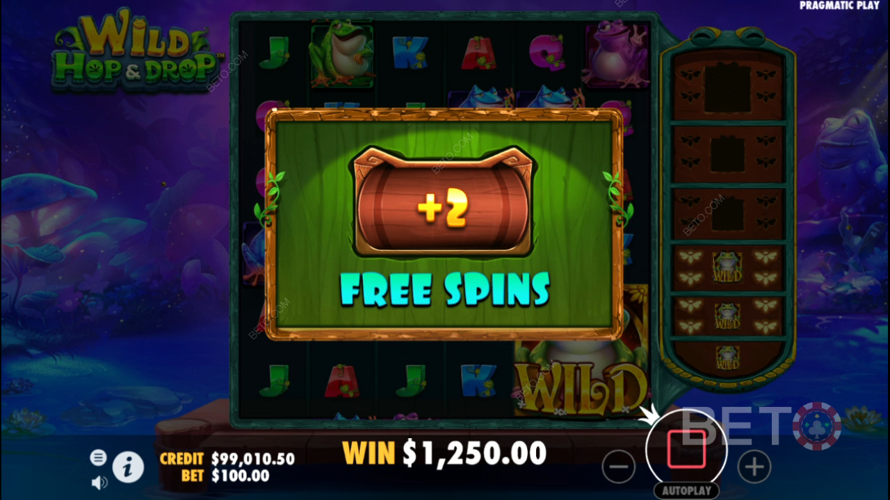Vinn 5000 ganger innsatsen din i Wild Hop and Drop Video Slot!