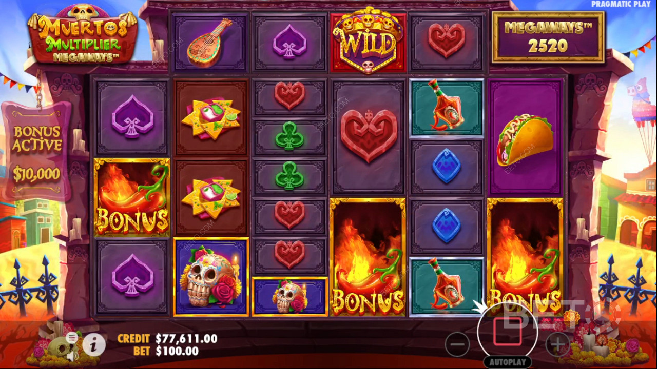 3 eller flere bonussymboler utløser Free Spins-bonusen.