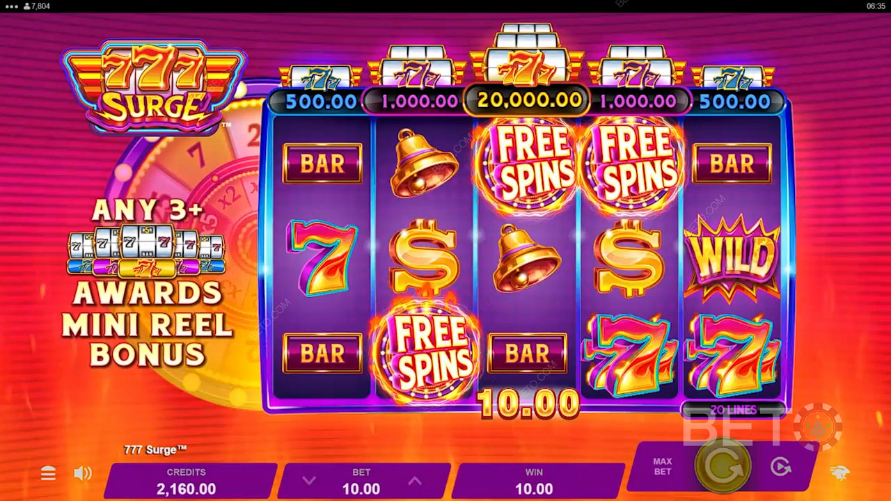 777 Surge Spill Gratis