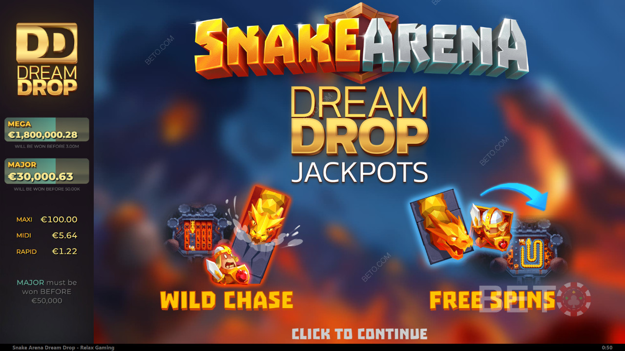 Snake Arena Dream Drop Anmeldelse av BETO Slots