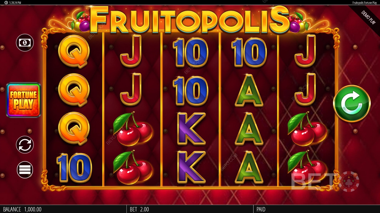 Fruitopolis Fortune Play Spill Gratis