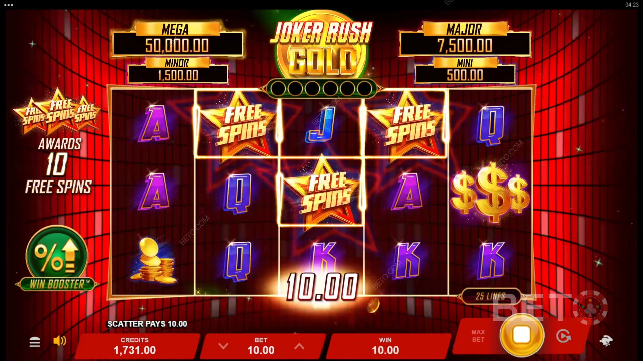 Joker Rush Gold Anmeldelse av BETO Slots