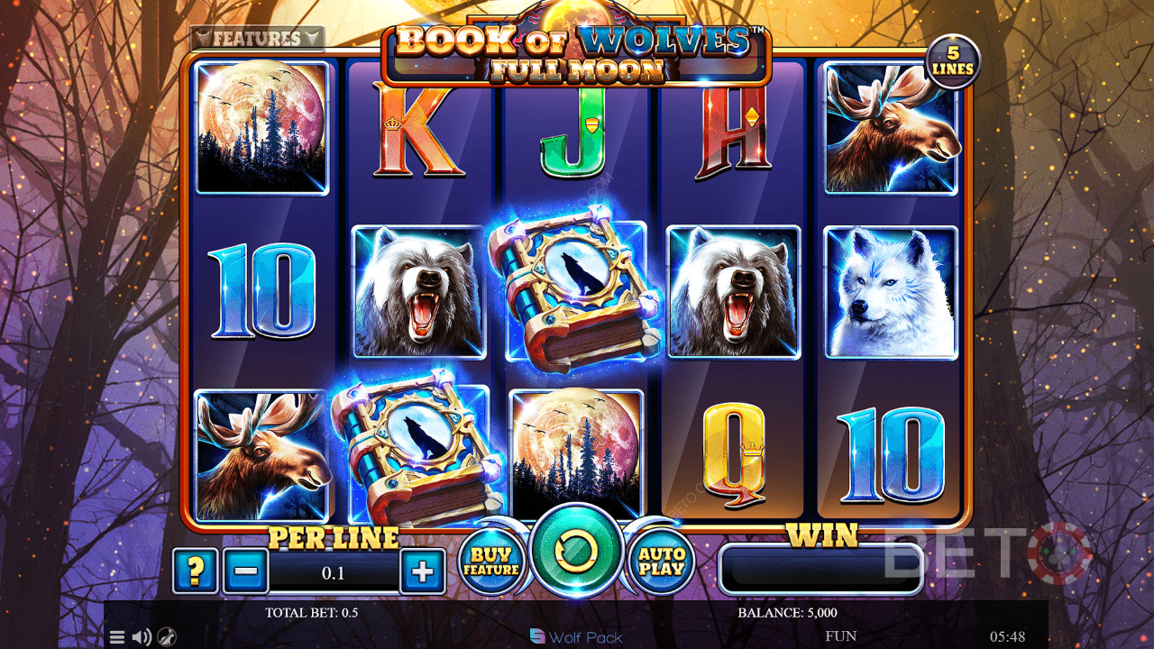 Book Of Wolves - Full Moon Anmeldelse av BETO Slots