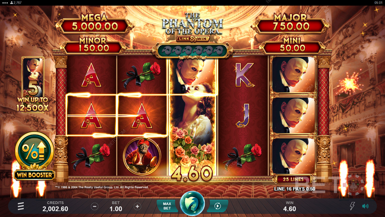 The Phantom of the Opera Link and Win Spill Gratis
