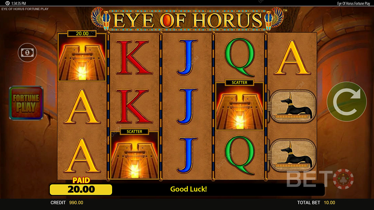 Verdict for Eye of Horus Fortune Play Online spilleautomat