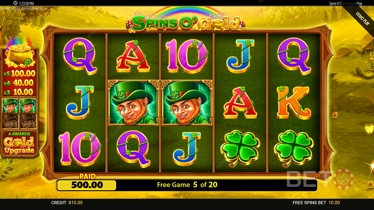 Bonusfunksjoner forklart i Spins O