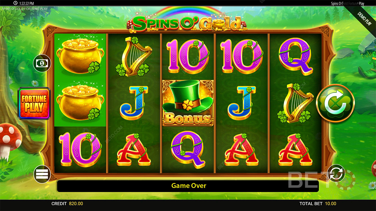 Vinn 50 000 ganger innsatsen din i spilleautomaten Spins O