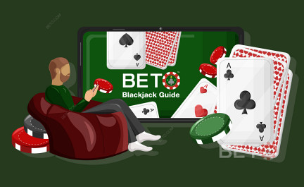 Spill blackjack. Guide og jukseark.