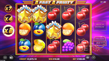 2 Fast 2 Fruity-automat – gratisspill og anmeldelser (2025)