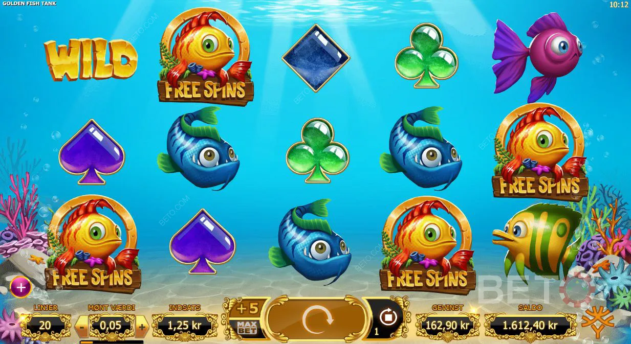 Eksempel på gameplay av Golden Fish Tank